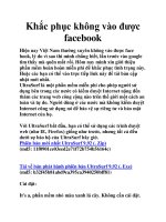Khắc phục không vào được facebook doc