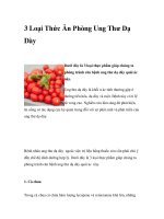 3 Loại Thức Ăn Phòng Ung Thư Dạ Dày ppt