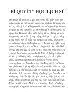 “BÍ QUYẾT” HỌC LỊCH SỬ pptx
