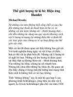 Thế giới lượng tử kì bí: Hiệu ứng Hamlet pptx