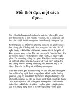 Mỗi thời đại, một cách đọc... doc