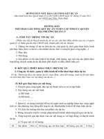 HƯỚNG DẪN VIẾT BÁO CÁO TỔNG KẾT DỰ ÁN NTMN CẤP TỈNH ỦY QUYỀN ĐỊA PHƯƠNG QUẢN LÝ A. TÓM TẮT THÔNG TIN DỰ ÁN pot