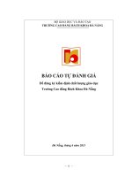 BÁO CÁO TỰ ĐÁNH GIÁ Để đăng ký kiểm định chất lượng giáo dục Trường Cao đẳng Bách Khoa Đà Nẵng