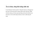 Ăn cà chua, tăng khả năng sinh sản ppt