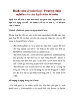 Hạch toán kế toán là gì - Phương pháp nghiên cứu của hạch toán kế toán pptx