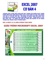 Excel 2007 cơ bản 4 ppt