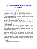 Hội chứng ngã nước do ký sinh trùng đường máu pptx