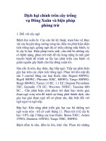 Dịch hại chính trên cây trồng vụ Đông Xuân và biện pháp phòng trừ potx