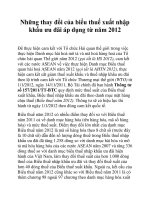 Những thay đổi của biểu thuế xuất nhập khẩu ưu đãi áp dụng từ năm 2012 pptx