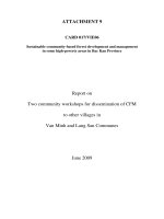 Báo cáo khoa học nông nghiệp 