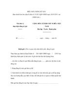 BIỂU MẪU ĐĂNG KÝ GIÁ pot