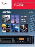 hướng dẫn sử dụng, cài đặt máy bộ đàm icom fr5000, fr6000