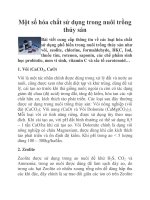 Một số hóa chất sử dụng trong nuôi trồng thủy sản pptx