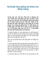 Kỹ thuật chọn giống lúa khỏe cho đồng ruộng doc