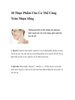 10 Thực Phẩm Cho Cơ Thể Căng Tràn Nhựa Sống pot