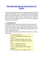 Thủ thuật giúp làm việc hiệu quả hơn với Firefox docx