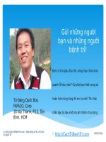 Gửi những người bạn và những người bệnh trĩ docx