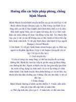Hướng dẫn các biện pháp phòng, chống bệnh Marek ppt
