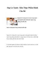 Súp Lơ Xanh - Siêu Thực Phẩm Dành Cho Bé potx