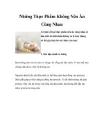 Những Thực Phẩm Không Nên Ăn Cùng Nhau docx