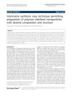 Báo cáo hóa học: 