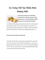 Ăn Trứng Thế Nào Nhiều Dinh Dưỡng Nhất potx