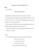 Chuyên đề 3 : LUYỆN VIẾT ĐOẠN VĂN doc