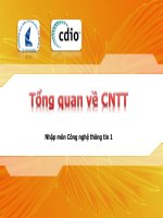Tổng quan về công nghệ thông tin-Bài 1 pot