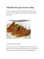 Nhầm lẫn chết người về món cá bống doc