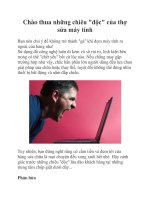 Chào thua những chiêu 