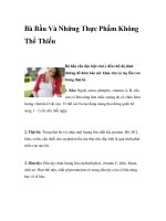 Bà Bầu Và Những Thực Phẩm Không Thể Thiếu potx