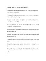 CÁC BÀI TOÁN CÓ NỘI DUNG HÌNH HỌC docx