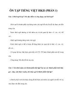 ÔN TẬP TIẾNG VIỆT HKII (PHẦN 1) pdf
