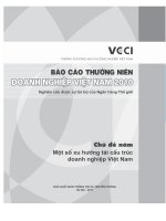 báo cáo thường niên doanh nghiệp việt nam 2010 chủ đề năm 1 số xu hướng tái cấu trúc doanh nghiệp việt nam