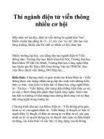 Thi ngành điện tử viễn thông nhiều cơ hội pot