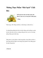 Những Thực Phẩm “Hút Sạch” pot