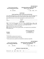 MẪU QUYẾT ĐỊNH Chuyển quyết định xử phạt vi phạm hành chính để thi hành pptx