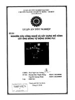 Nghiên cứu công nghệ và xây dựng mô hình máy cắt ống đồng tự động dùng PLC