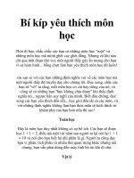 Bí kíp yêu thích môn học pdf