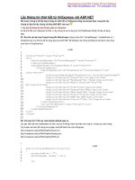 Lấy thông tin thời tiết từ VnExpress với ASP.NET potx