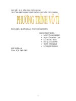 Chuyên đề phương trình vô tỷ