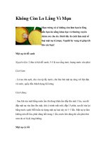 Không Còn Lo Lắng Vì Mụn ppt