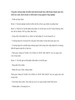 Cấp giấy chứng nhận đủ điều kiện kinh doanh hóa chất thuộc Danh mục hóa chất sản xuất, kinh doanh có điều kiện trong ngành Công nghiệp docx