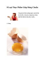 8 Loại Thực Phẩm Giúp Dáng Chuẩn ppt