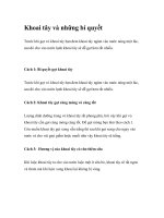 Khoai tây và những bí quyết ppt