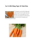 Ăn Cà Rốt Hàng Ngày Sẽ Xinh Hơn docx