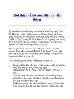 Giới thiệu về bộ môn Điện tử viễn thông pdf