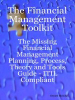 The Financial Management Toolkit The Missing Financial Management Planning Process Theory and Tools Guide ITIL Compliant_1 pdf