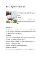 Khoẻ Đẹp Nhờ Giấm Ăn pdf