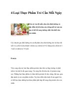 4 Loại Thực Phẩm Trẻ Cần Mỗi Ngày potx